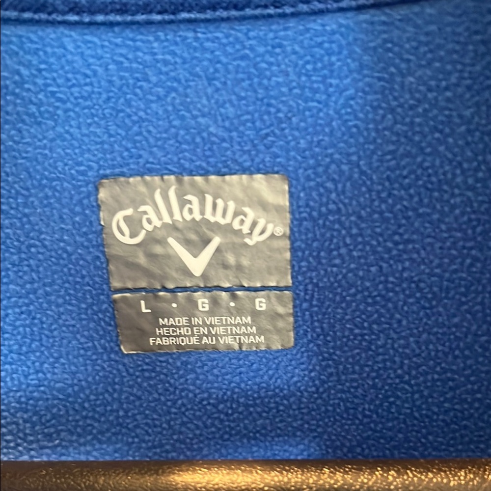 Callaway Blue Golf Pullover with Logo - Picture 4 of 4
